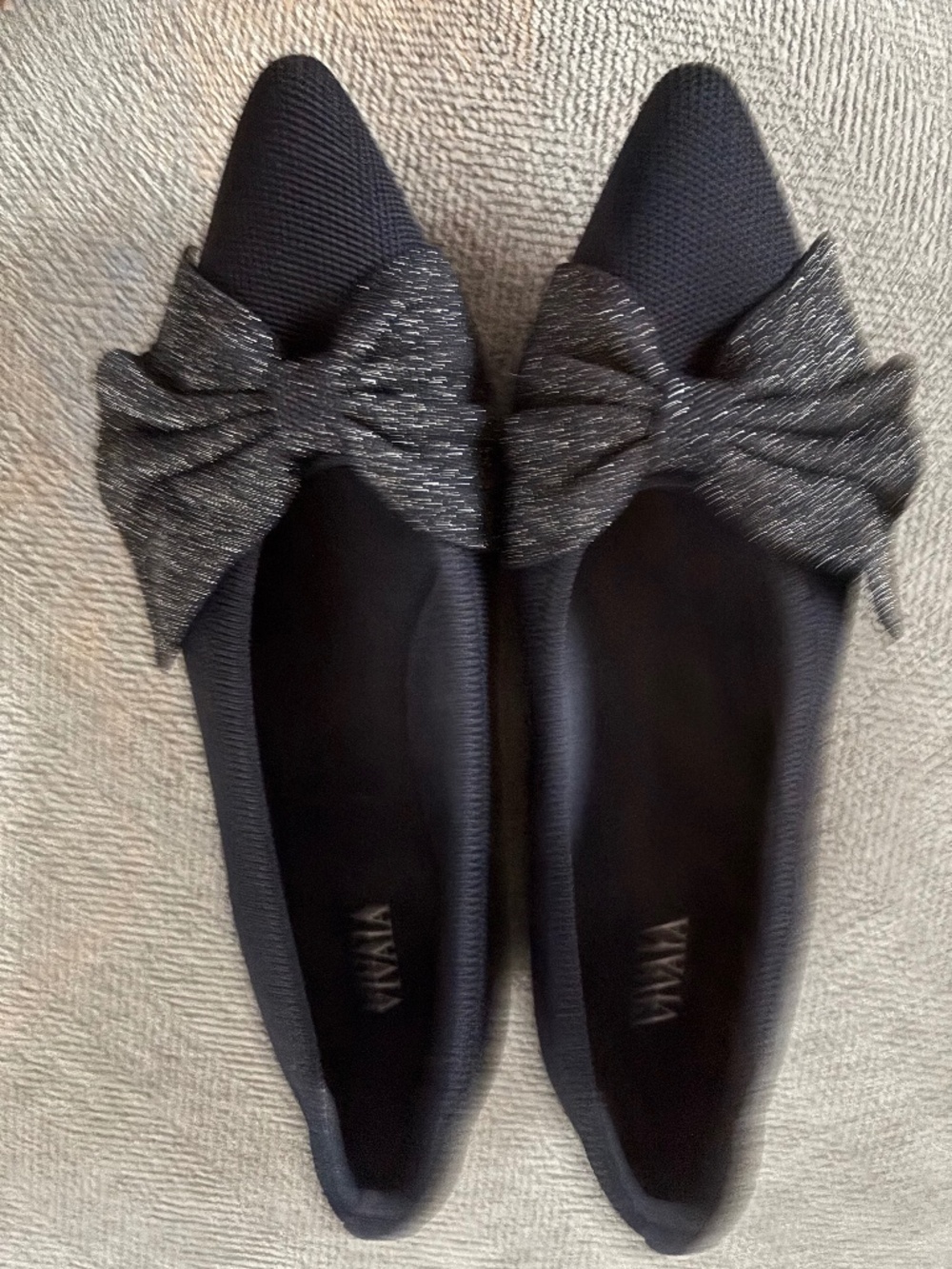 Vivaia flats, navy, never worn.  Size 39.5